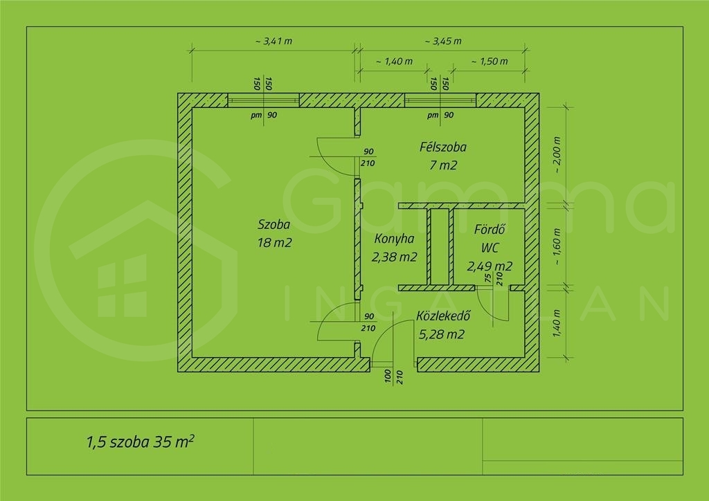 Lakás eladó – 2 szoba – Miskolc