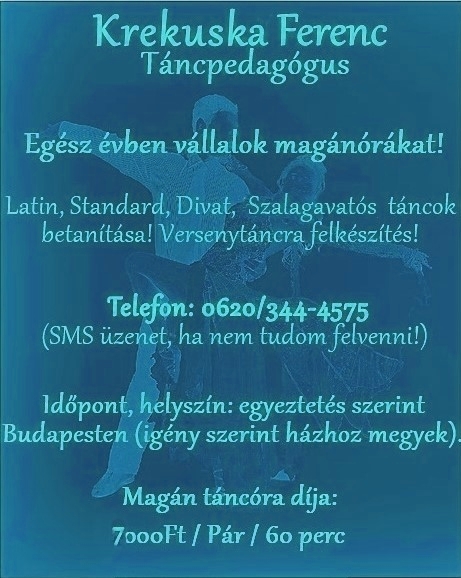Egész Évben Vállalok Magán Táncórákat!