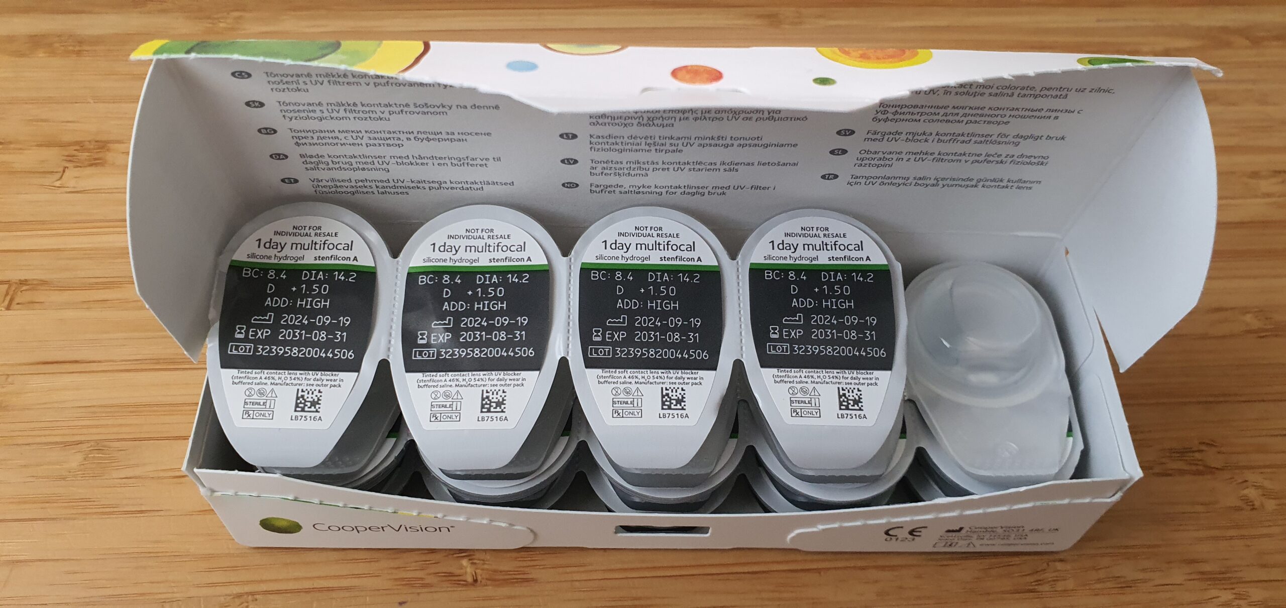 MyDay multifocal napi kontaktlencse olcsón eladó (29 db) +1,5D, HIGH ADD