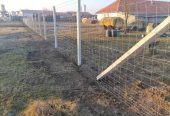 Gabion kerítés építés, kőkerítés, vadháló, drótfonat, drótháló, oszlop, kapu