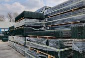 Gabion kerítés építés, vadháló, drótfonat, drótháló, oszlop, kapu