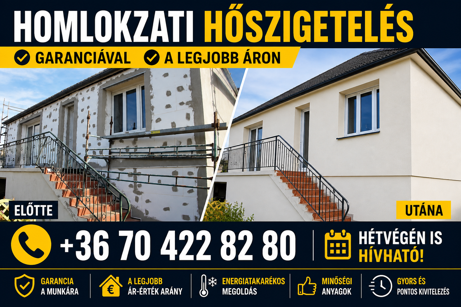 Homlokzati Hőszigetelés
